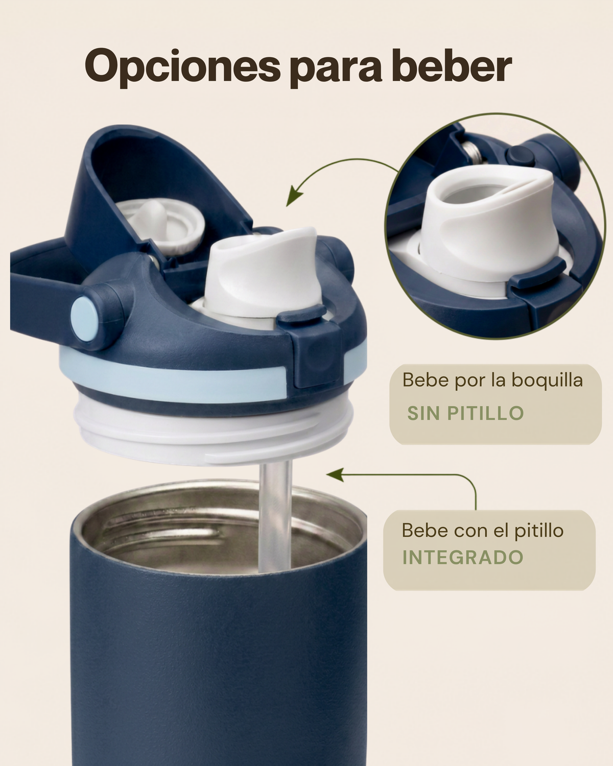 Termo Premium Fiesta con Asa Ergonómica | Acero Inoxidable 304 | 30 oz (887 ml)