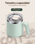 Taza de Café Térmica Portátil FANCY TEA con Tapa Hermética | Acero Inoxidable 304 | 430 ml