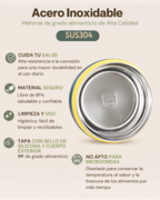 Portacomidas Térmico Premium de 3 Niveles con Compartimentos Independientes | Acero Inoxidable 304 | 1590 ml