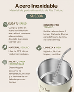 Taza Térmica Premium CAR COFFEE CUP con Tapa Hermética y Pitillo | Acero Inoxidable 304 | 420 ml