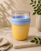 Vaso Portátil Multifuncional con Compartimiento para Toppings | Plástico de Doble Pared | 730 ml