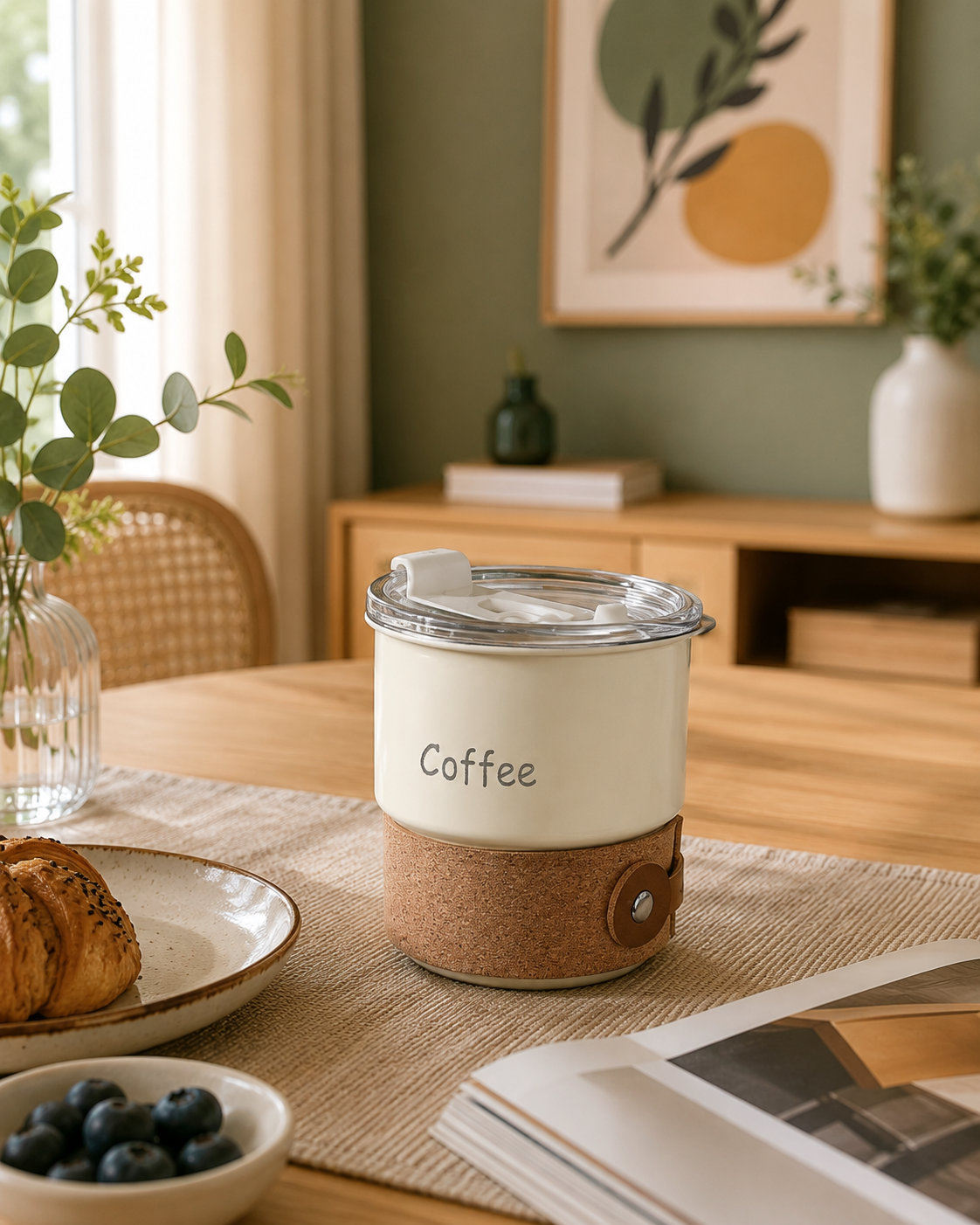 Taza Térmica Premium CAR COFFEE CUP™ con Tapa Hermética y Pitillo | Acero Inoxidable 304 | 420 ml