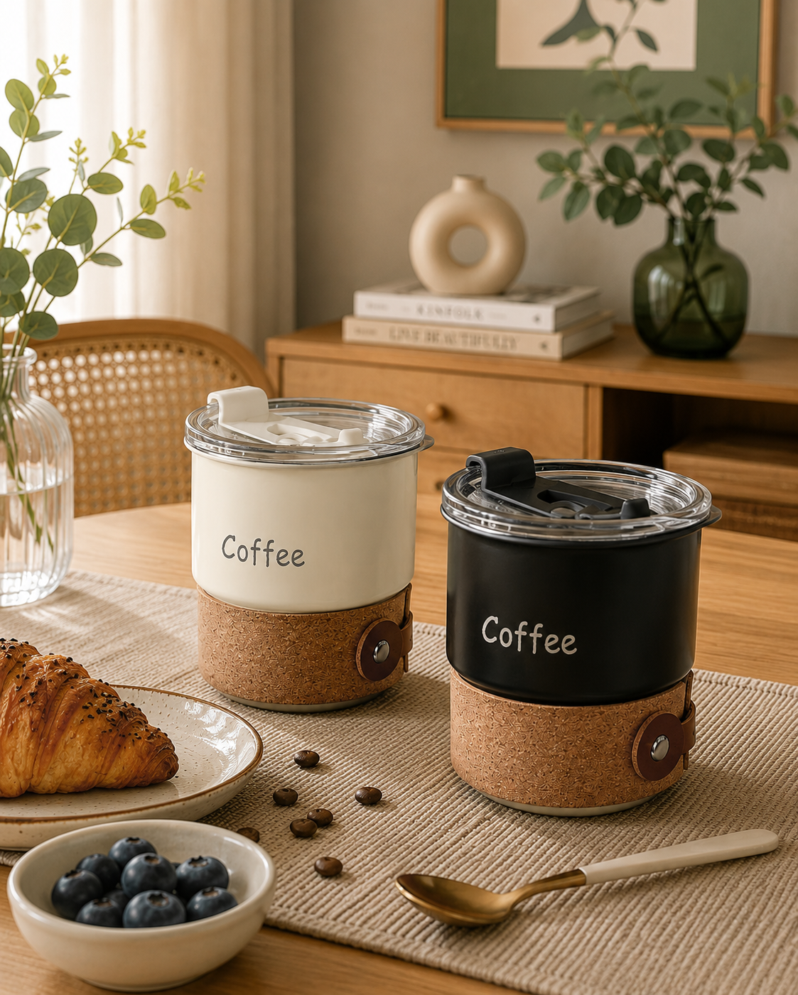 Taza Térmica Premium CAR COFFEE CUP™ con Tapa Hermética y Pitillo | Acero Inoxidable 304 | 420 ml
