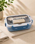 Lonchera Lunch Box de 1 Nivel con 3 Compartimentos Independientes | Plástico de Doble Pared | 840 ml