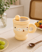 Taza Térmica Mugs LUCKY™ con Tapa Hermética y Pitillo | Acero Inoxidable 304 | 395 ml