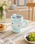 Taza Térmica Mugs LUCKY con Tapa Hermética y Pitillo | Acero Inoxidable 304 | 395 ml