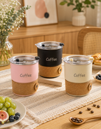 Taza Térmica Premium CAR COFFEE CUP™ con Tapa Hermética y Pitillo | Acero Inoxidable 304 | 420 ml