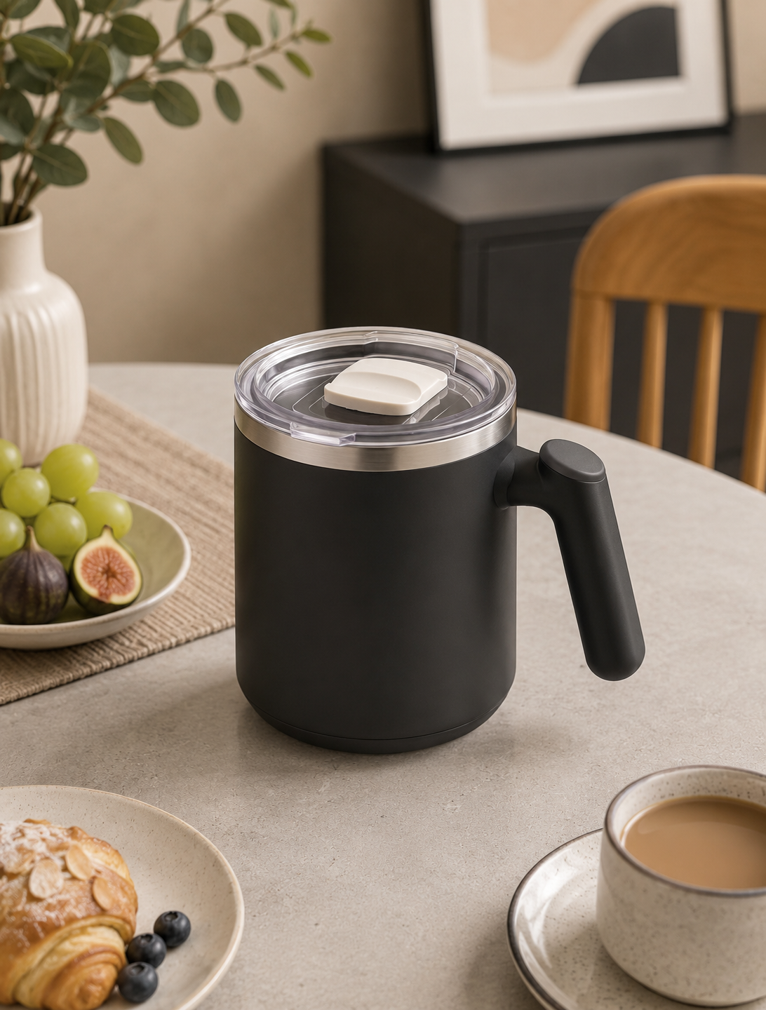 Taza de Café Térmica Portátil FANCY TEA™ con Tapa Hermética | Acero Inoxidable 304 | 430 ml