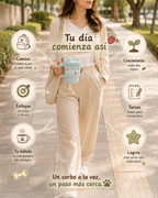Taza Térmica Mugs LUCKY con Tapa Hermética y Pitillo | Acero Inoxidable 304 | 395 ml