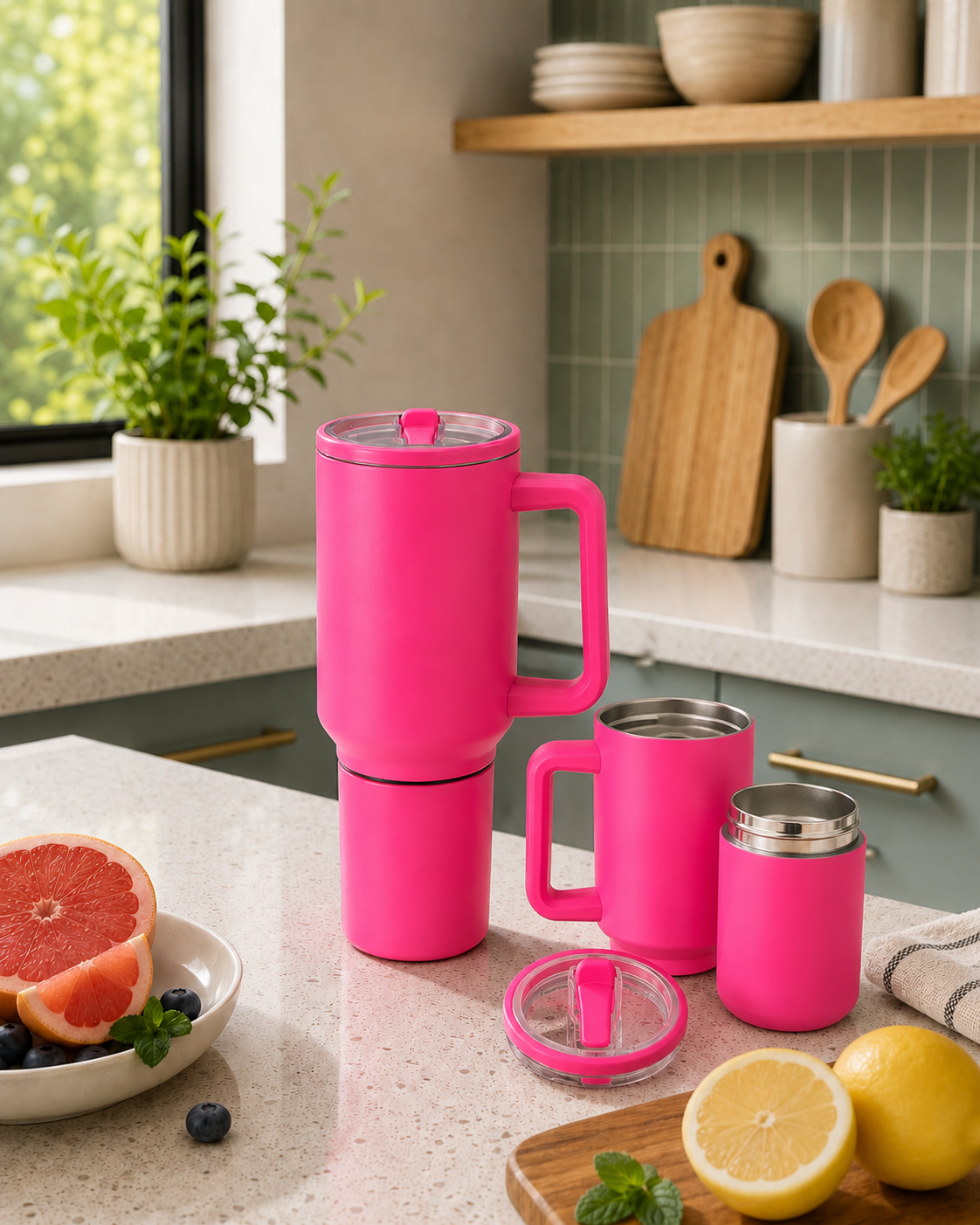 Tumbler Premium 2 en 1 para Dos Bebidas | Acero Inoxidable 304 | Antifugas | 1200 ml (40 oz)