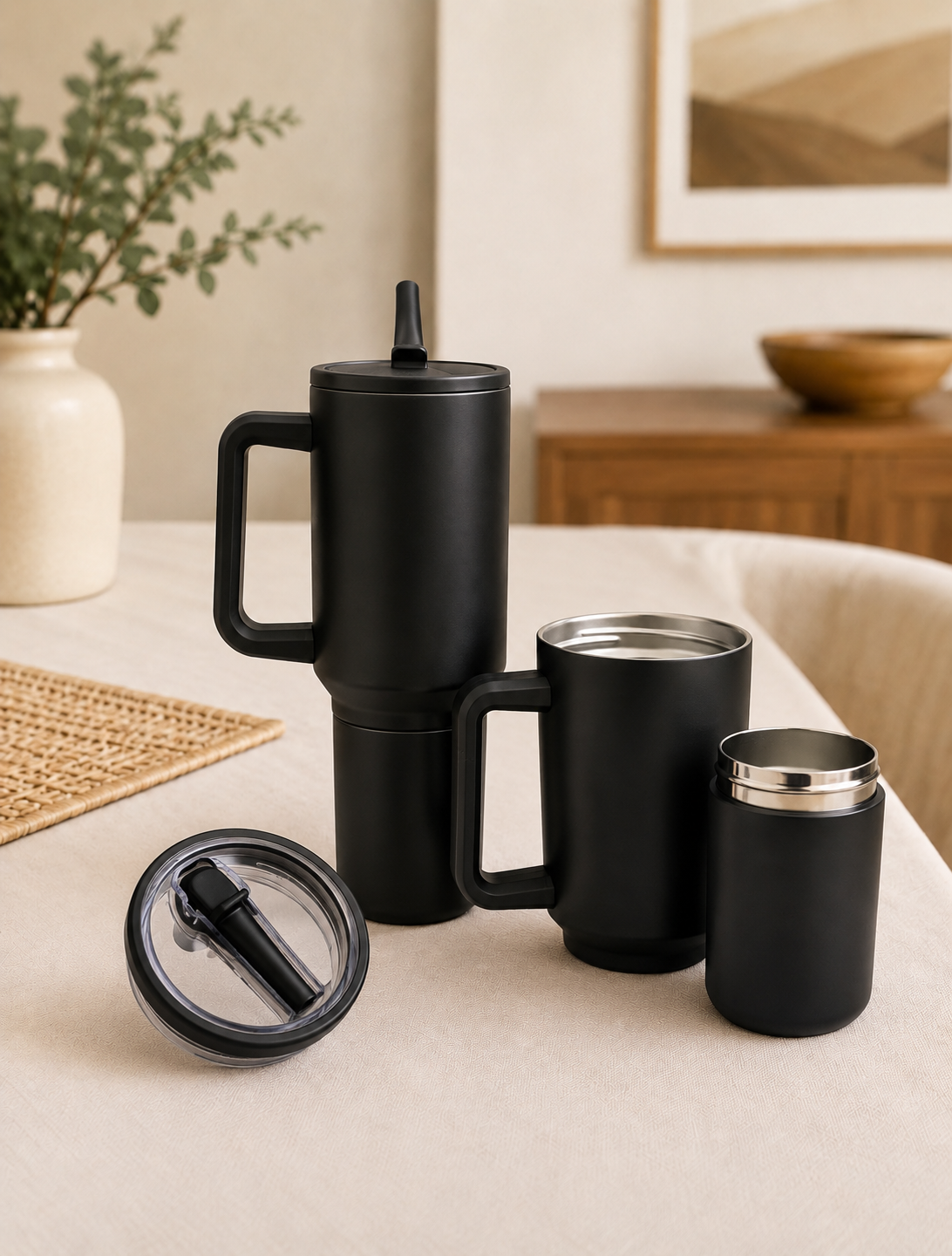 Tumbler Premium 2 en 1 para Dos Bebidas | Acero Inoxidable 304 | Antifugas | 1200 ml (40 oz)