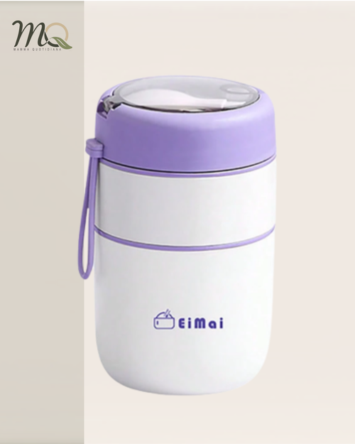 Fiambrera Térmica Sweet de 2 Niveles con Compartimentos Independientes | Acero Inoxidable 304 | 680 ml