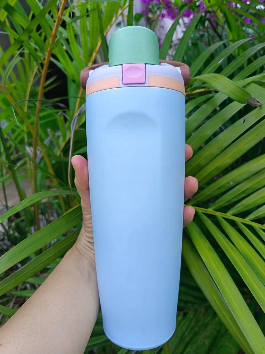 Termo Premium Fiesta con Asa Ergonómica | Acero Inoxidable 304 | 30 oz (887 ml)