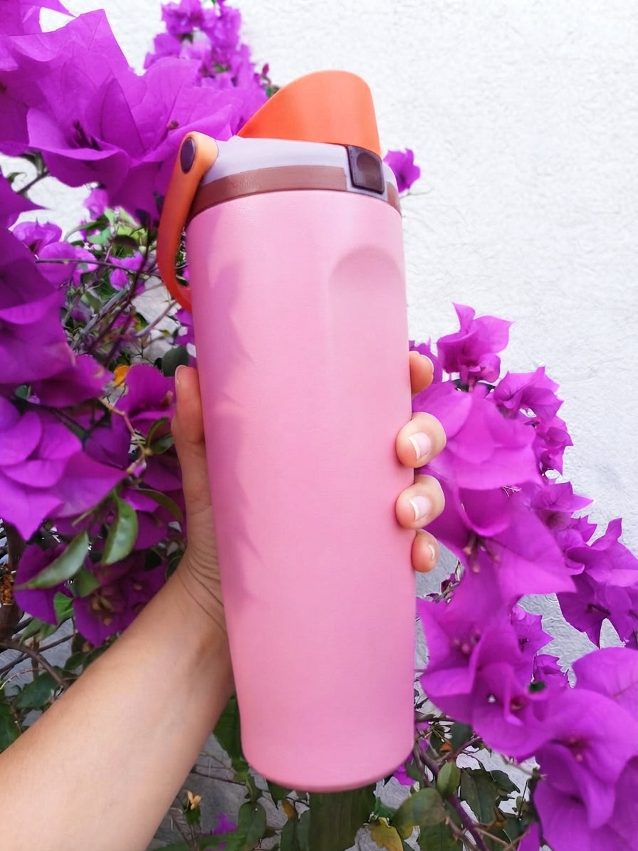Termo Premium Fiesta con Asa Ergonómica | Acero Inoxidable 304 | 30 oz (887 ml)