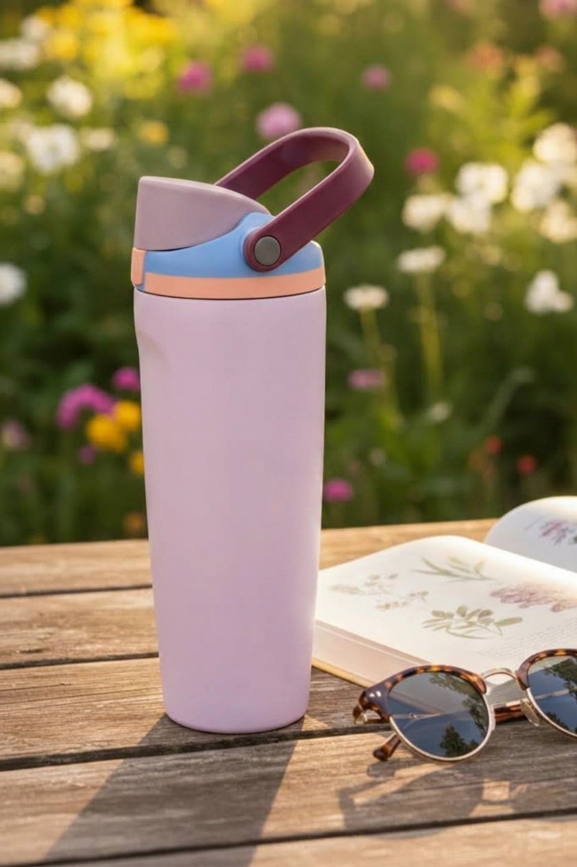 Termo Premium Fiesta con Asa Ergonómica | Acero Inoxidable 304 | 30 oz (887 ml)