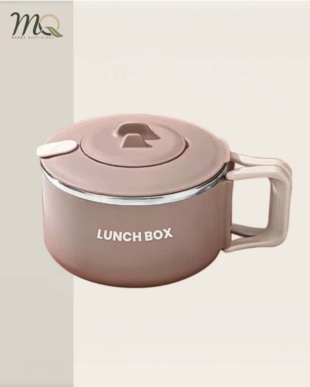 Portacomidas Térmico Premium de 1 Nivel con Asa Abatible | Acero Inoxidable 304 | 1200 ml