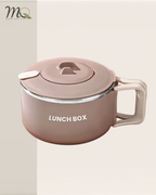 Portacomidas Térmico Premium de 1 Nivel con Asa Abatible | Acero Inoxidable 304 | 1200 ml