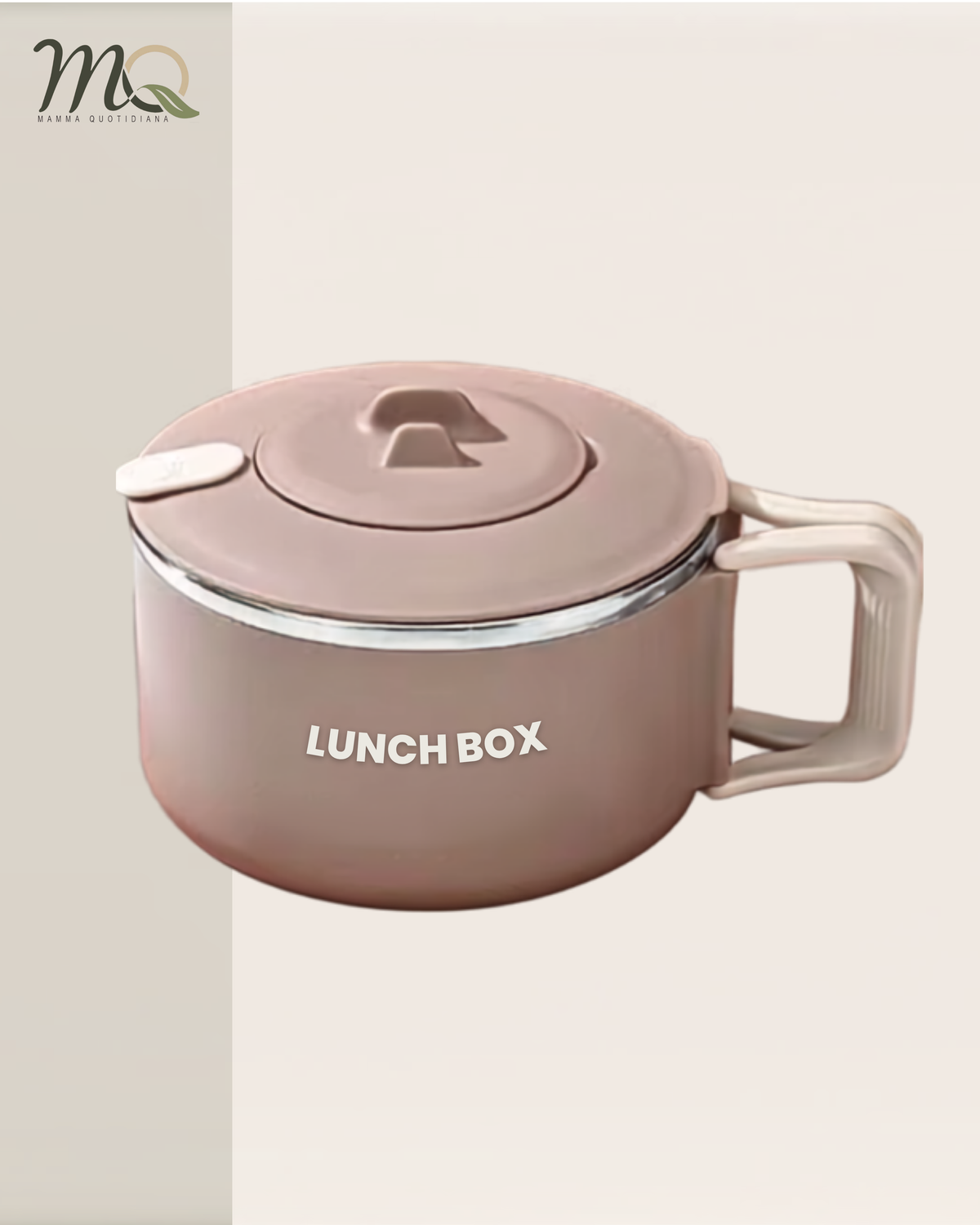 Portacomidas Térmico Premium de 1 Nivel con Asa Abatible | Acero Inoxidable 304 | 1200 ml