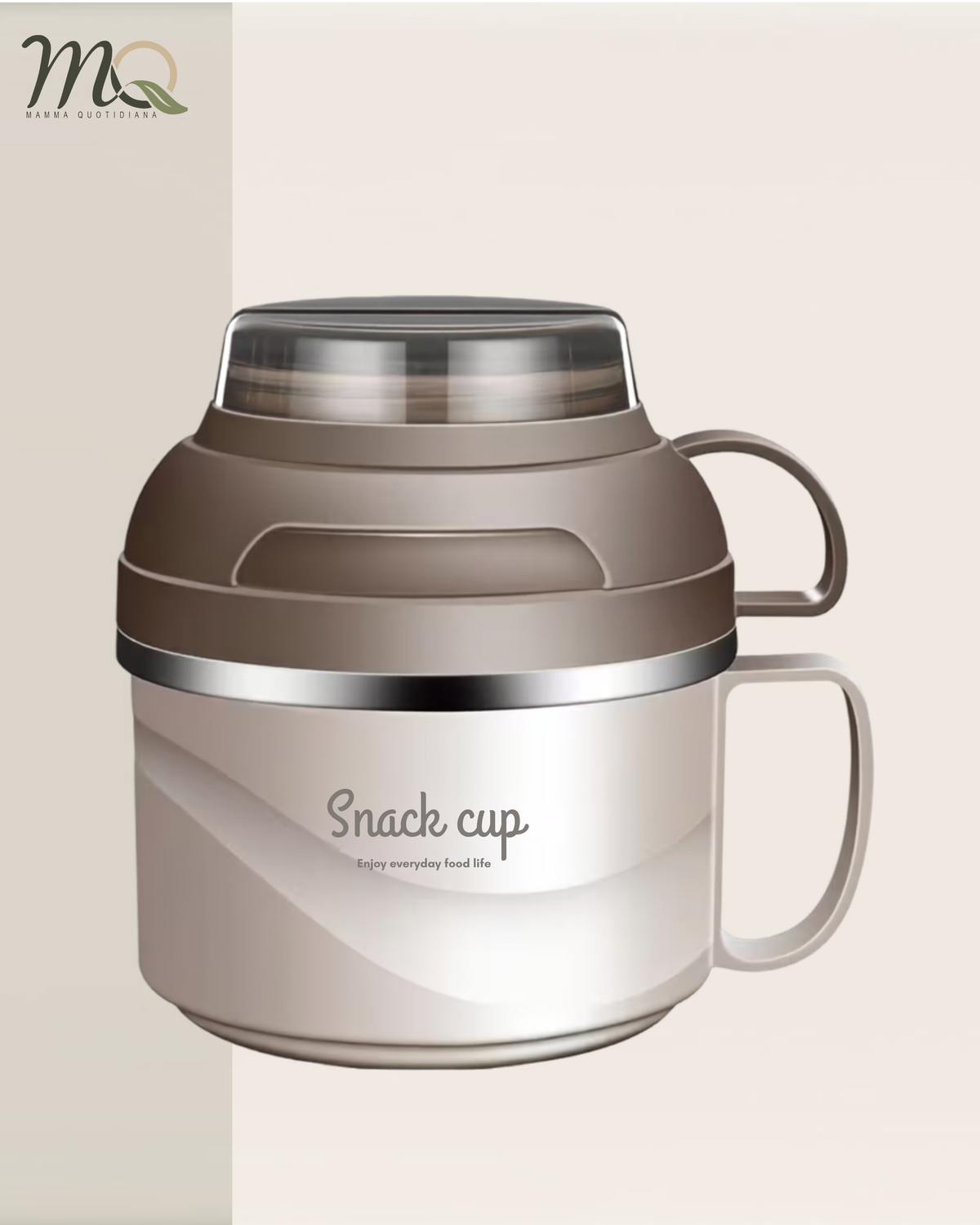 Portacomidas Térmico Premium de 1 Nivel con Plato Interior y Tazón 2 en 1 | Acero Inoxidable 304 | 1850 ml