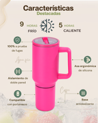 Tumbler Premium 2 en 1 para Dos Bebidas | Acero Inoxidable 304 | Antifugas | 1200 ml (40 oz)