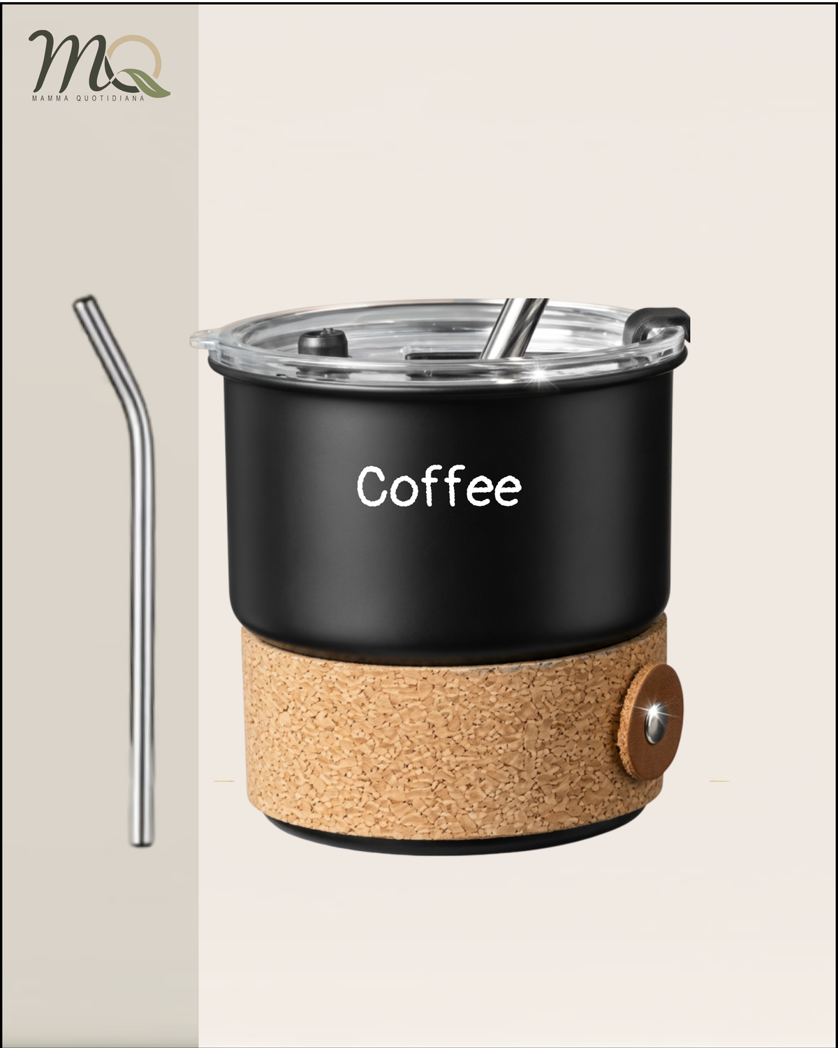 Taza Térmica Premium CAR COFFEE CUP con Tapa Hermética y Pitillo | Acero Inoxidable 304 | 420 ml