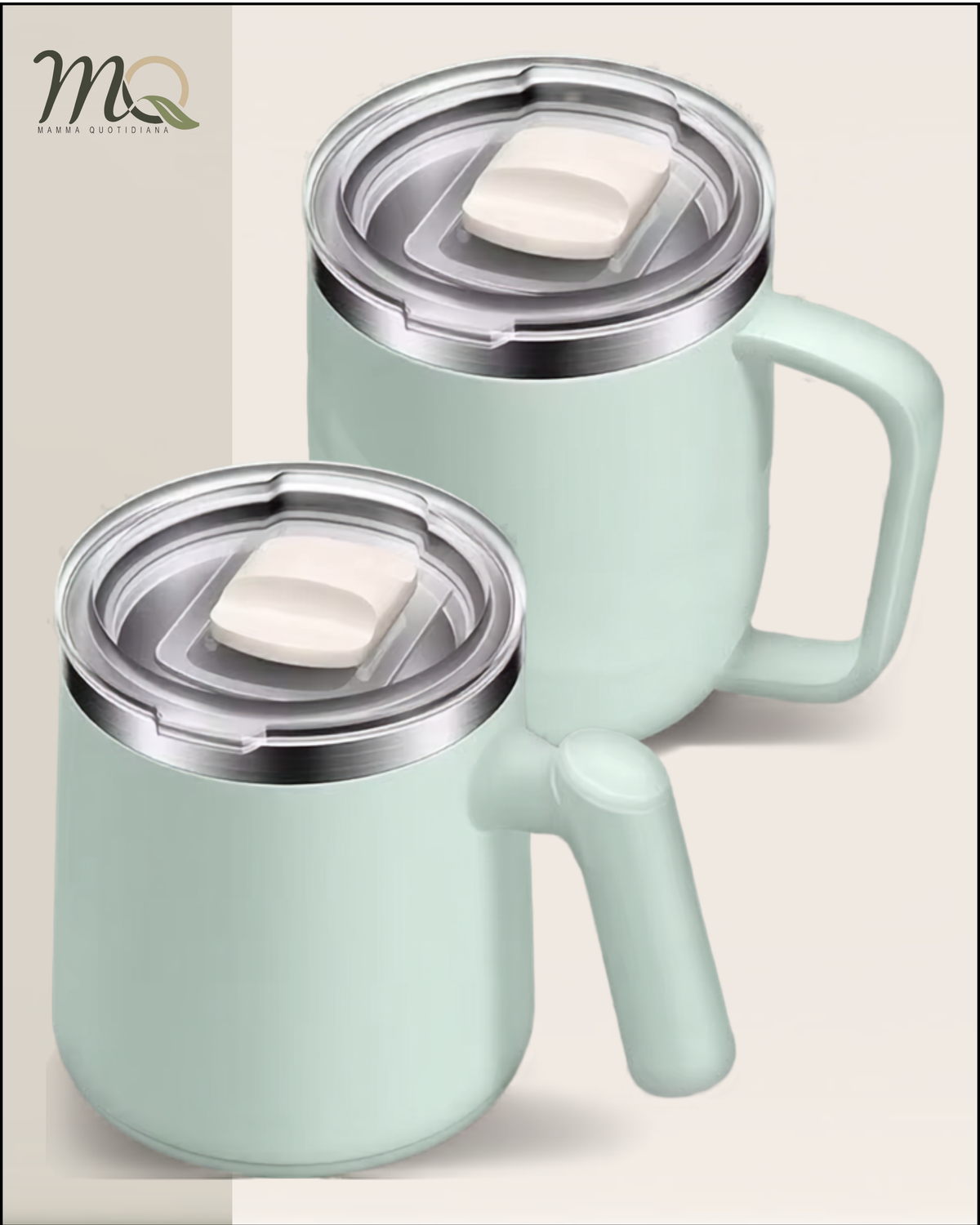 Taza de Café Térmica Portátil FANCY TEA con Tapa Hermética | Acero Inoxidable 304 | 430 ml