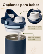 Termo Premium Fiesta con Asa Ergonómica | Acero Inoxidable de Doble Pared | 30 oz (887 ml)