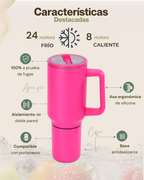 Tumbler Premium 2 en 1 para Dos Bebidas | Acero Inoxidable 304 | Antifugas | 1200 ml (40 oz)