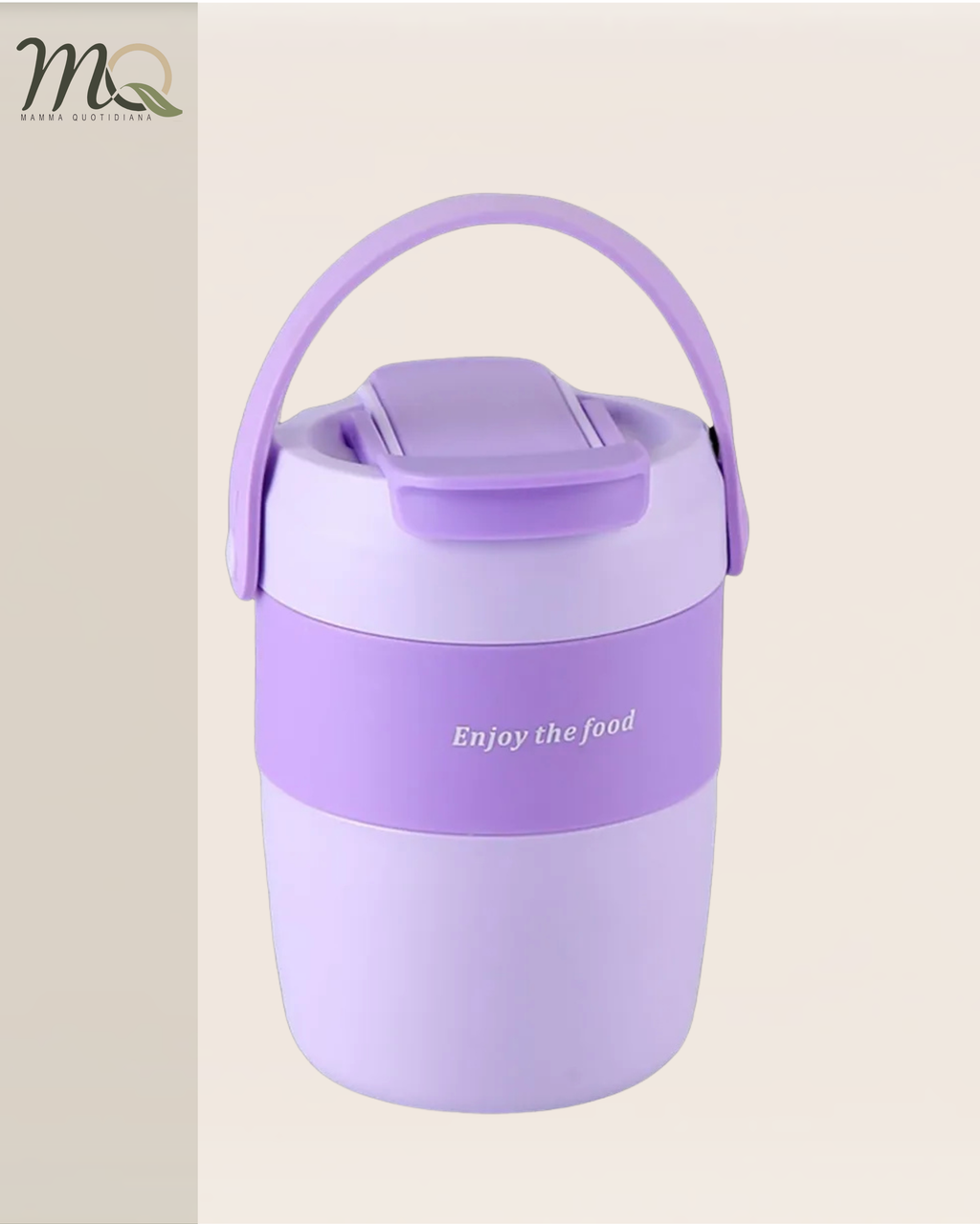 Vaso Portátil Multifuncional para Sopas & Bebidas | Plástico de Doble Pared | 600 ml