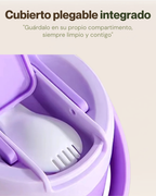Vaso Portátil Multifuncional para Sopas & Bebidas | Plástico de Doble Pared | 600 ml