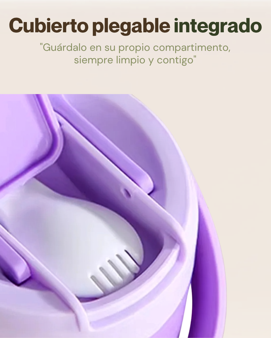 Vaso Portátil Multifuncional para Sopas & Bebidas | Plástico de Doble Pared | 600 ml
