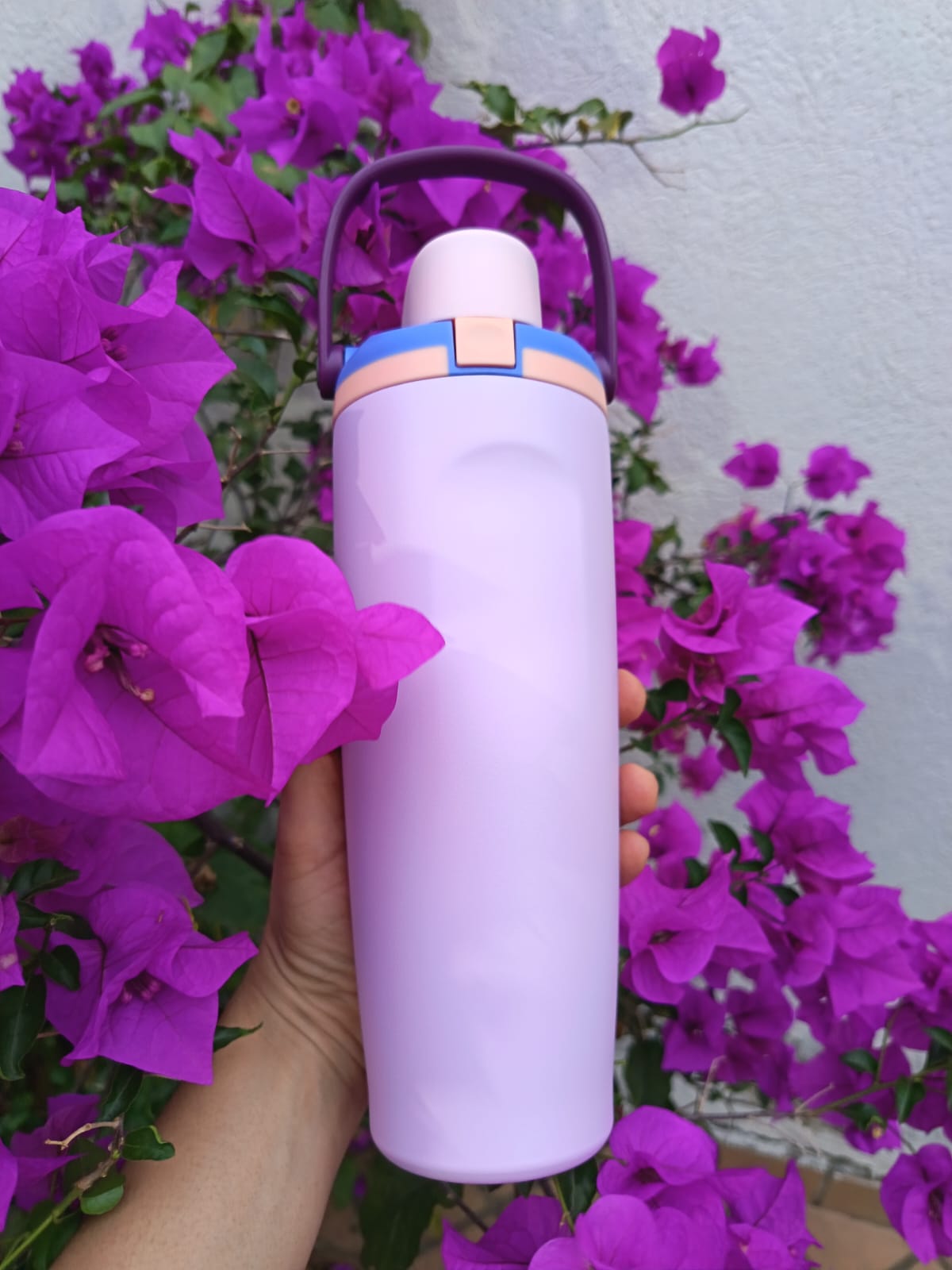 Termo Premium Fiesta con Asa Ergonómica | Acero Inoxidable 304 | 30 oz (887 ml)